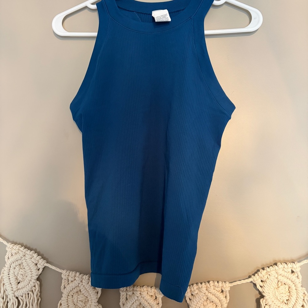 Athleta Blue Renew Seamless Racerback Tank Top - Picture 1 of 4